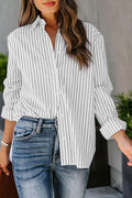 Striped Button-Down Shirt