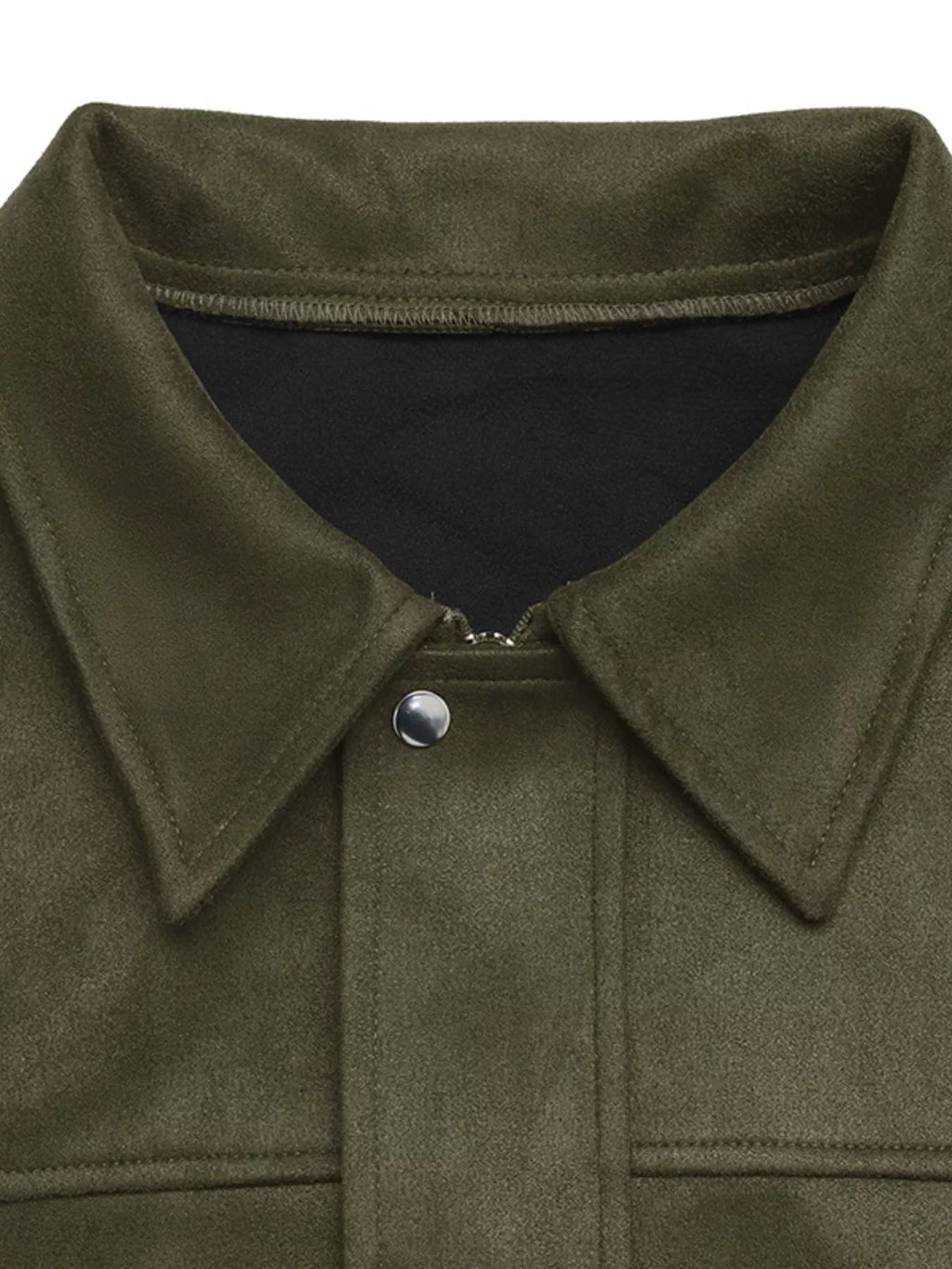 Zip Up Drop Shoulder Jacket