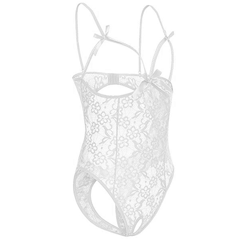 Sexy Lingerie Sexy Sleepwear Open-End Jumpsuit