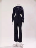 Sexy Shein Jumpsuit Casual Elastic Hollow Out Cutout out Denim Jumpsuit