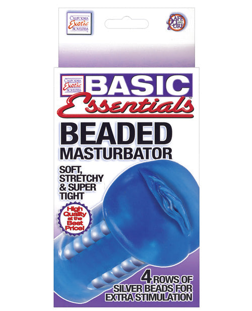 Beaded Masturbator - Blue