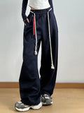 Decorative Rope Detail Casual Pants