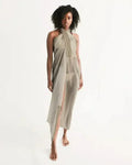 Sheer Beige Swimsuit Cover Up
