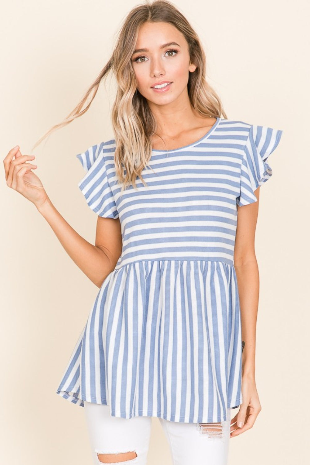 Classic Striped Blouse - Work to Weekend Style