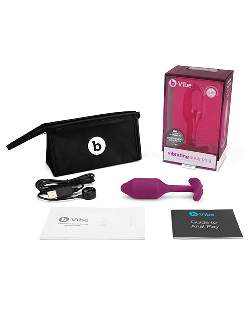 b-Vibe Vibrating Weighted Snug Plug M - Rose