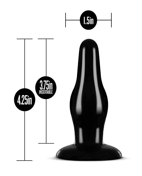 Anal Adventures Pleasure Butt Plug - Black