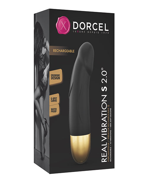 Dorcel 6" Real Vibration S 2.0 G-Spot Vibrator - Gold
