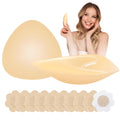 Reusable Silicone Bra Inserts - Double Sided Adhesive Push Up Pads for Bikini & Sports Bra