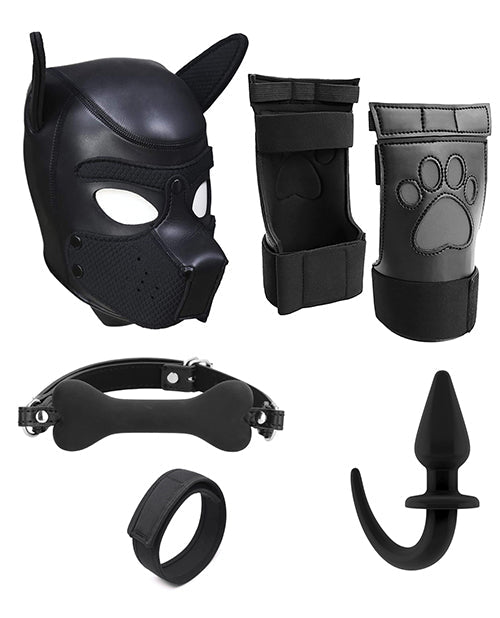 Shots Ouch Puppy Play Complete Kit - S/M Black