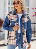 Plaid Denim Jacket