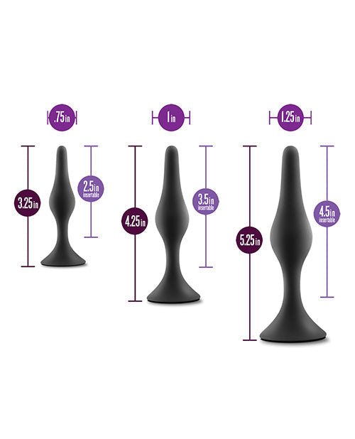 Anal Adventures Platinum Silicone Plug Kit