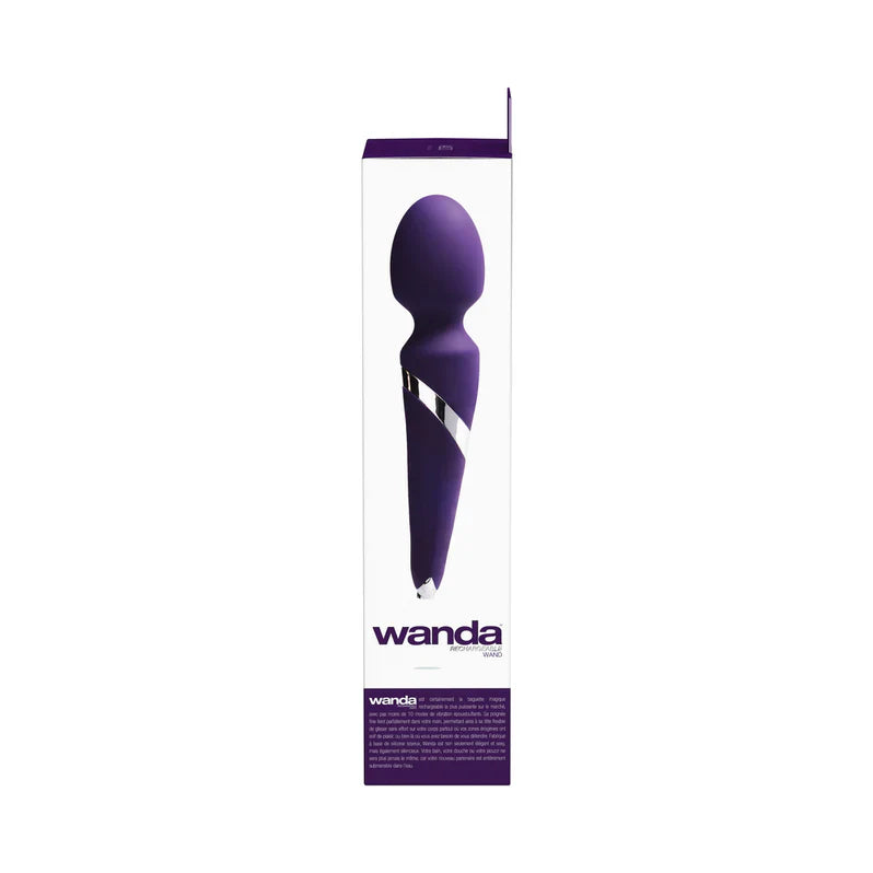 VeDO Wanda Rechargeable Wand Vibrator Deep Purple