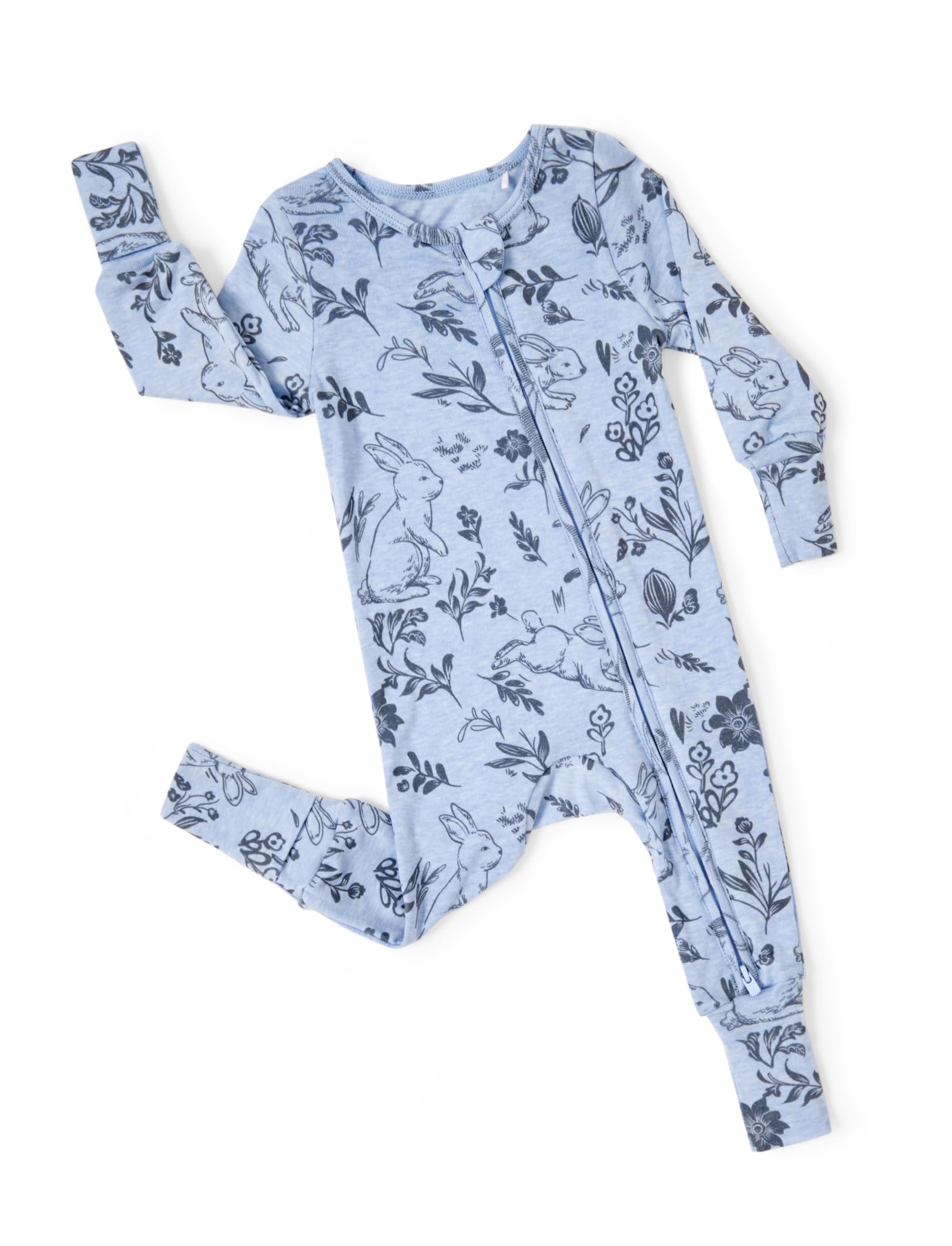 PATPAT Baby Footie Pajamas - Premium Tencel Lyocell & Wool Romper with 2-Way Zipper