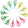 Kids Safety Scissors 4 Pack - 5.5 Inch Blunt Tip School Scissors with Cover for Children Ages 4+