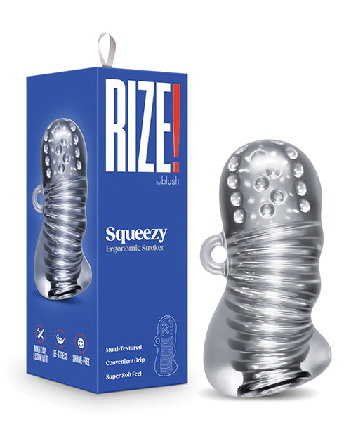 Blush Rize Squeezy Male Stroker - Clear