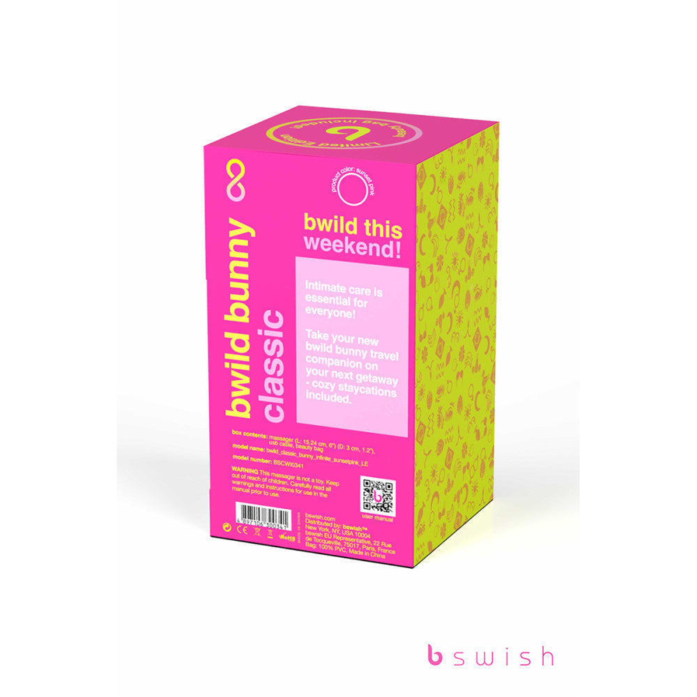 Bwild Limited Edition Infinite Bunny - Sunset Pink