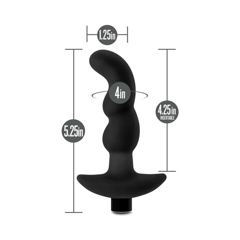 Anal Adventures Platinum Silicone Vibrating Prostate Massager 3