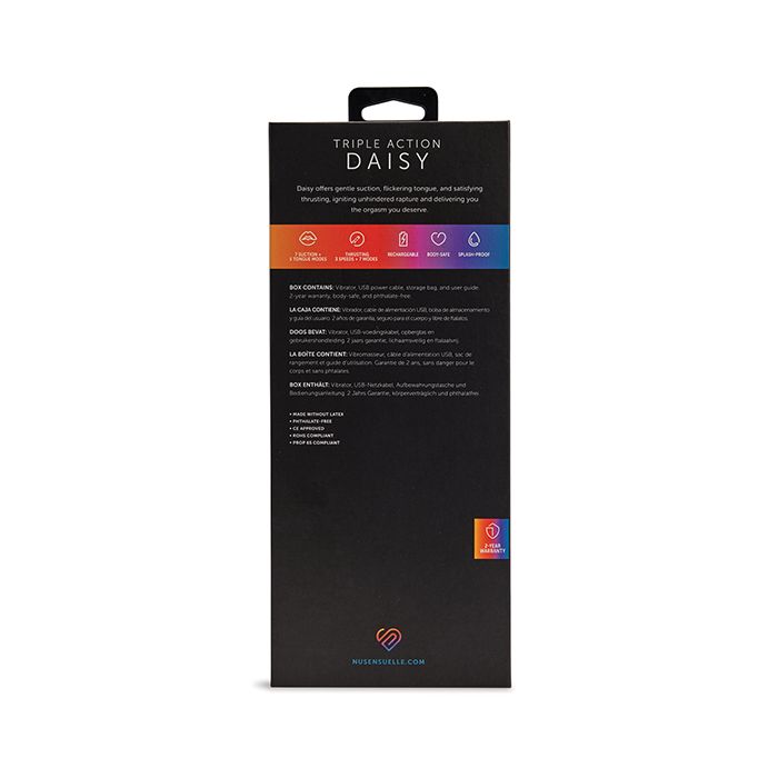 Nu Sensuelle Triple Action Daisy Suction Vibe - Ultra Violet