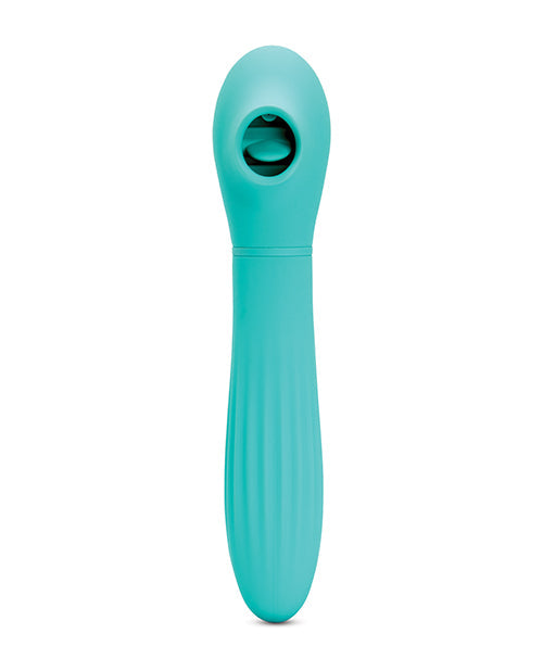 Nu Sensuelle Triple Action Daisy Suction Vibe - Neon Blue