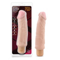 Blush X5 Plus Hard On Vibrating 9" Dildo - Beige
