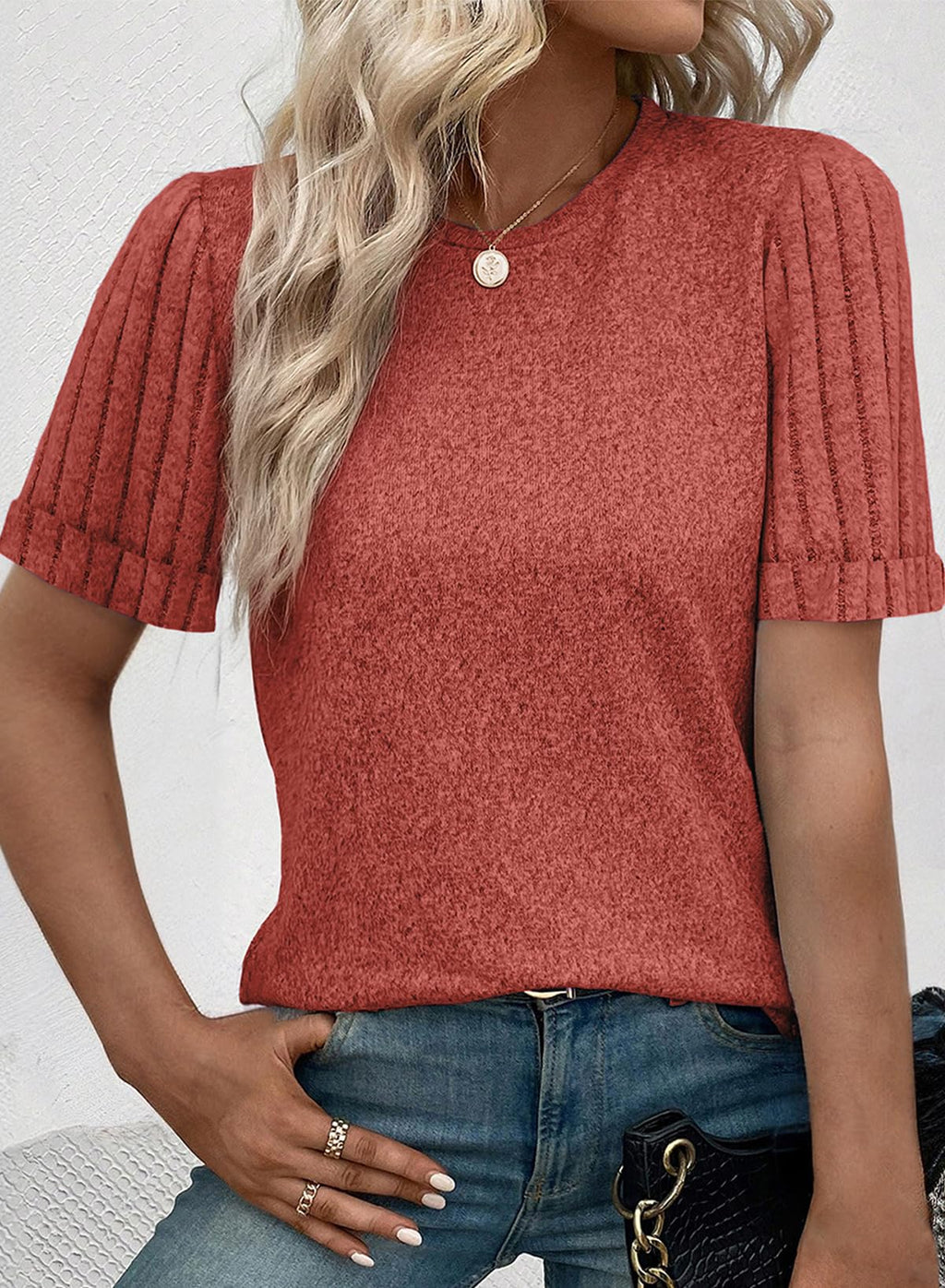 Women's Casual Short Sleeve T-Shirt Loose Fit Summer Top