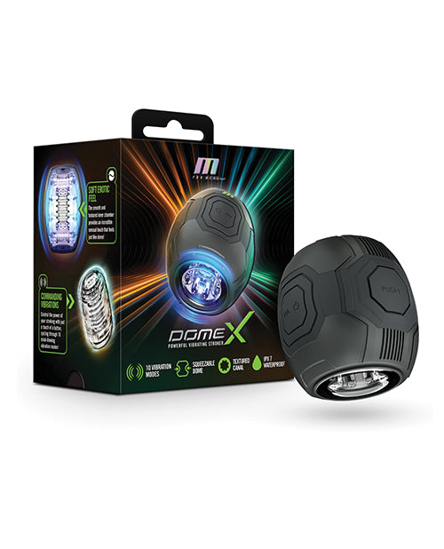 Blush M for Men Dome X Vibrating Masturbator Black