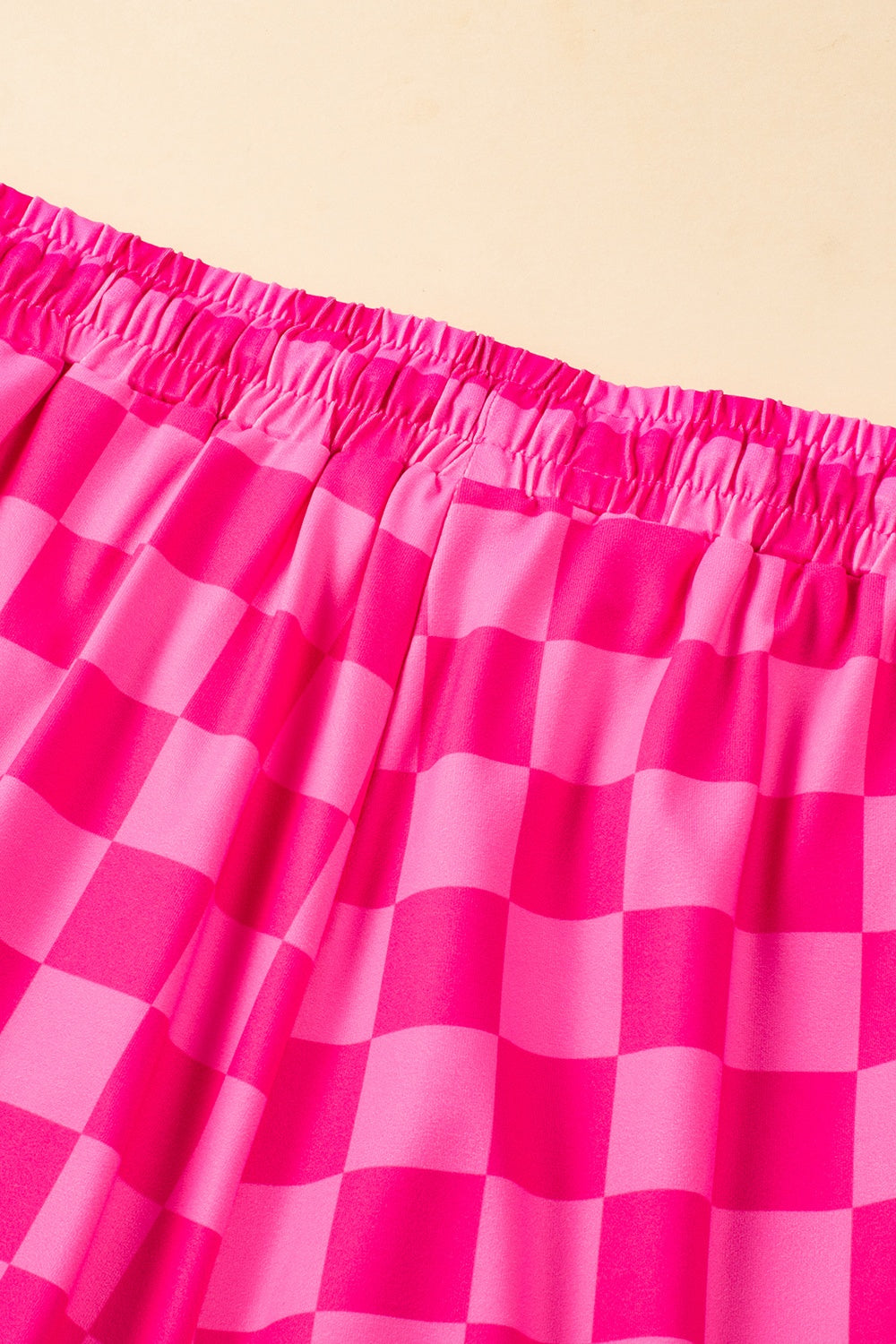 Black and White Checkered Shorts Womens - Drawstring Checkered Shorts with Pockets
