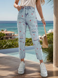 Patriotic Distressed Star Jeans