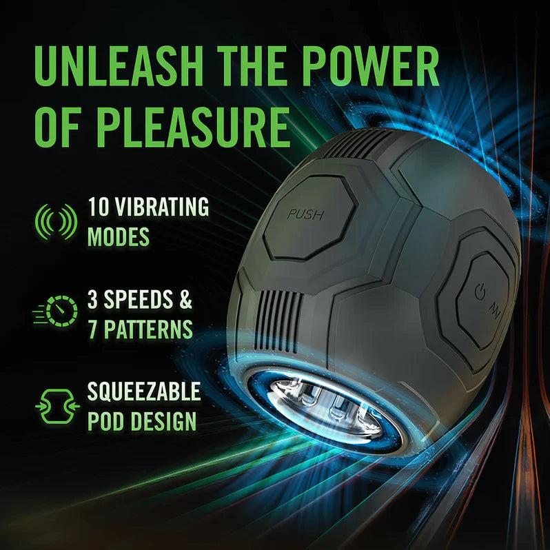 Blush M for Men Dome X Vibrating Masturbator Black