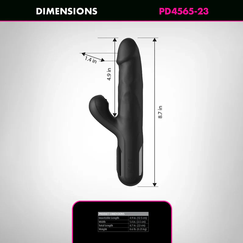 Fetish Fantasy Series Sonix Silicone Thruster Rabbit Vibe