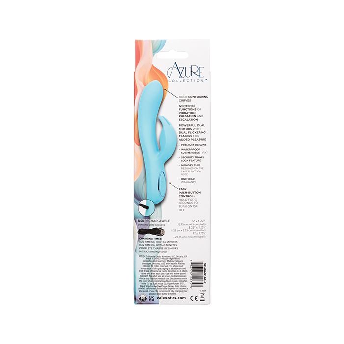 Azure Collection Bunny G Rabbit Vibrator - Blue