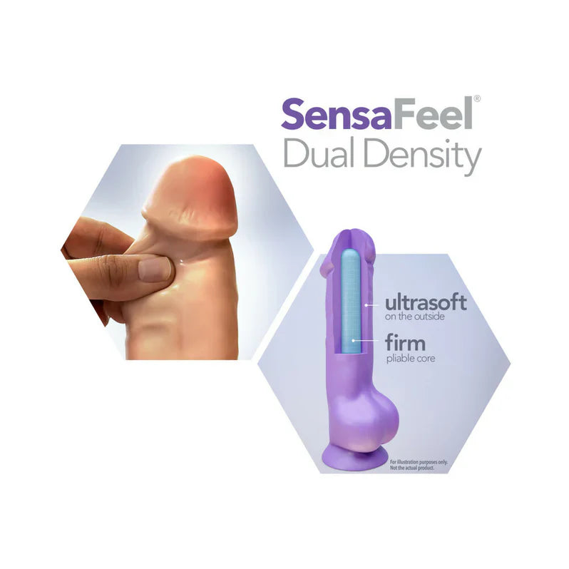 Blush Au Naturel 10" Big Boy Dildo with Balls Beige