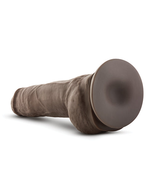 Blush Au Naturel 10" Big Boy Dildo with Balls Brown