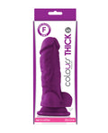 Colours Pleasures Thick 5" Medical Grade Silicone Dildo Purple
