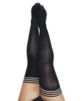 Kix'ies Dana Lynn Ribbed Thigh High Bla
