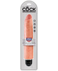 King Cock 10" Vibrating Stiffy Dildo - Flesh