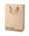 Just Smile and Say You Love It Gift Bag - Pack of 3