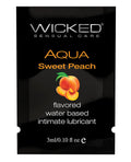 Wicked Sensual Care Water Based Lubricant - .1 oz Sweet Peach