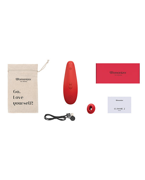Womanizer x Marilyn Monroe Special Edition Classic 2 Clitoral Stimulator - Vivid Red