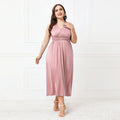 Plus Size Irregular Asymmetric Formal Dress Women Cross Backless Sexy Lace up Dress