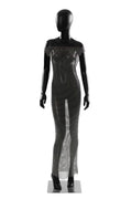 Sexy Mesh Maxi Dress Rhinestone See through Dress Fishnet Rhinestone off Neck Dress Elastic Dress