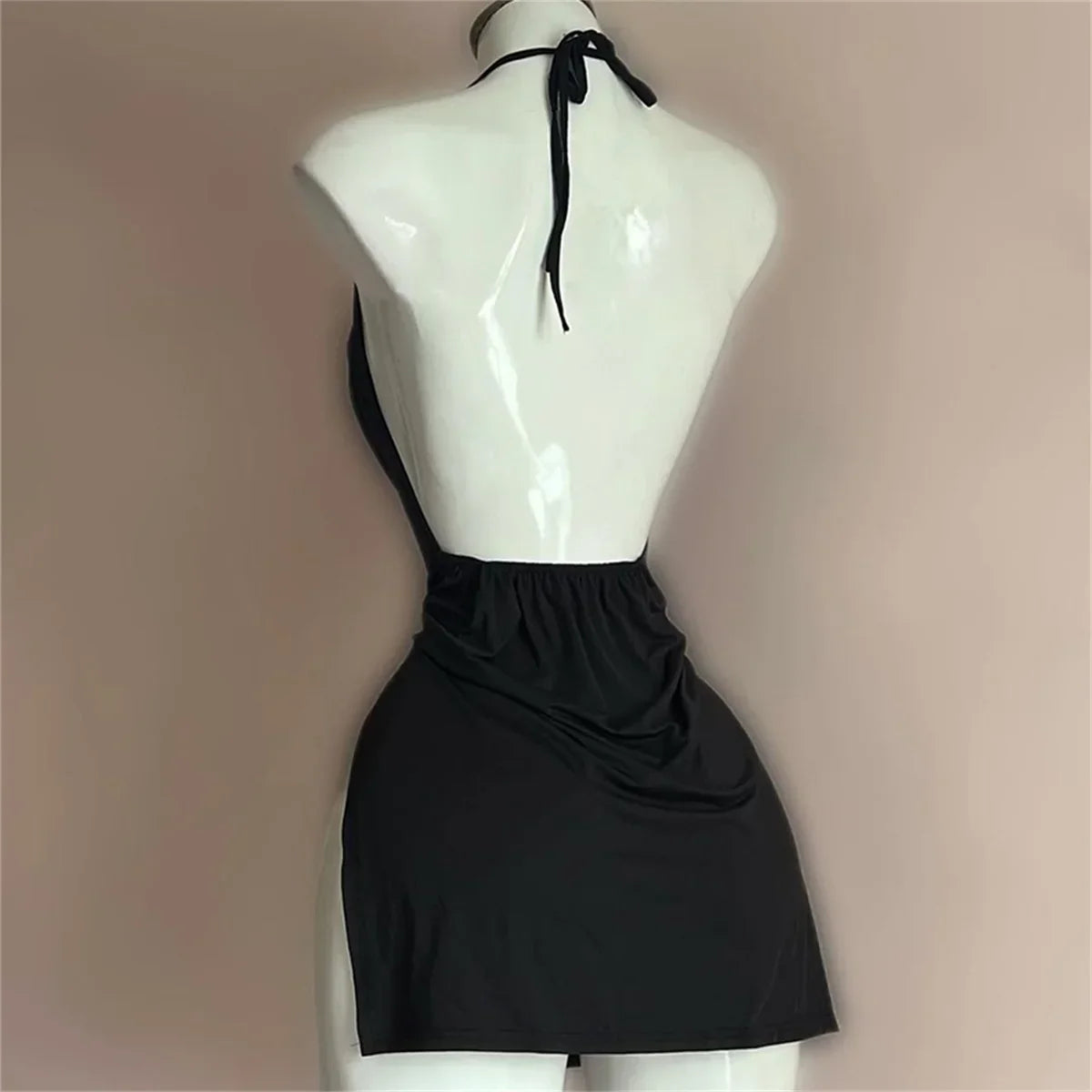 V Neck Backless Sundress | Sexy Lace Up Beach Dress -femstylo