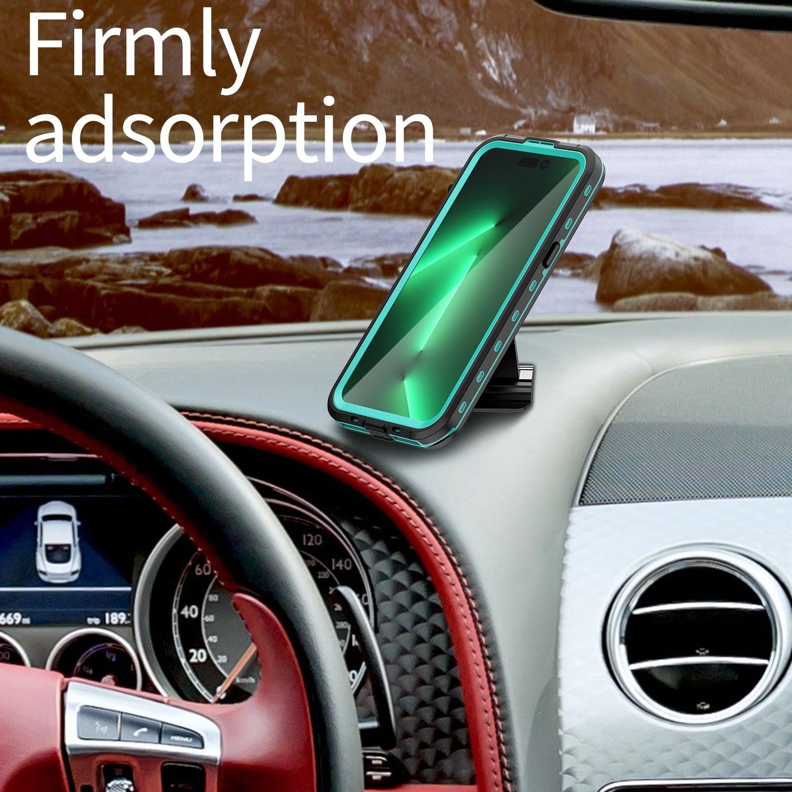 Waterproof Case For iPhone 14 Pro Max 14 Pro iPhone 13 Pro Max Protector Full Body Protective Dustproof Magnetic Phone Case Waterproof 360 Degree All-Round Protection with Built-in Screen Protector Outdoor Transparent  Shockproof Case