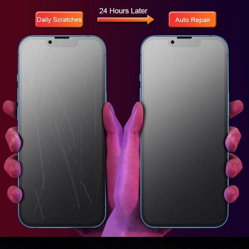 4pcs Matte Film For Iphone 11 12 13 Pro Max Mini Frosted Screen Protectors For Iphone X Xr Xs Max 6 6s 7 8 Plus Se Anti Glare Matte Finish Anti-fingerprint Film
