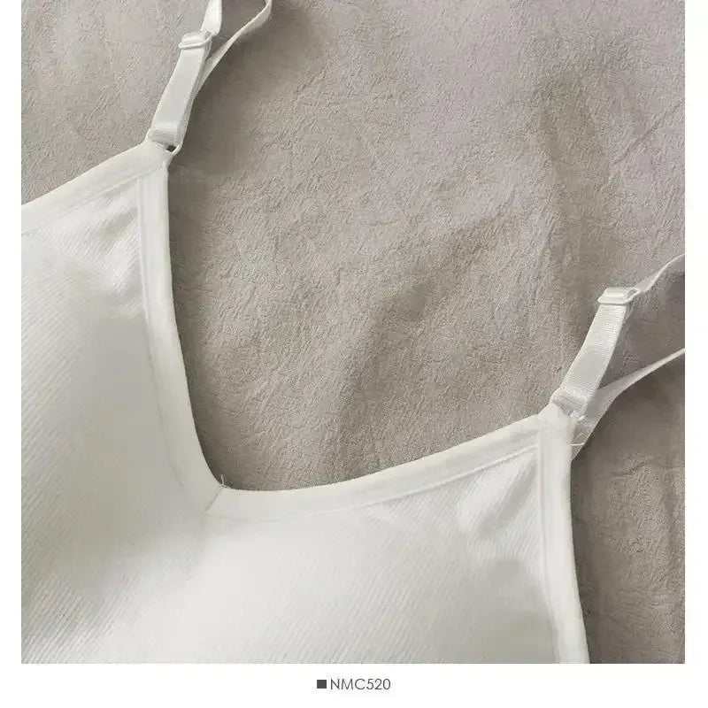 Womens Tops Sexy Tank Top Women Built in Bra Solid Color Camis for