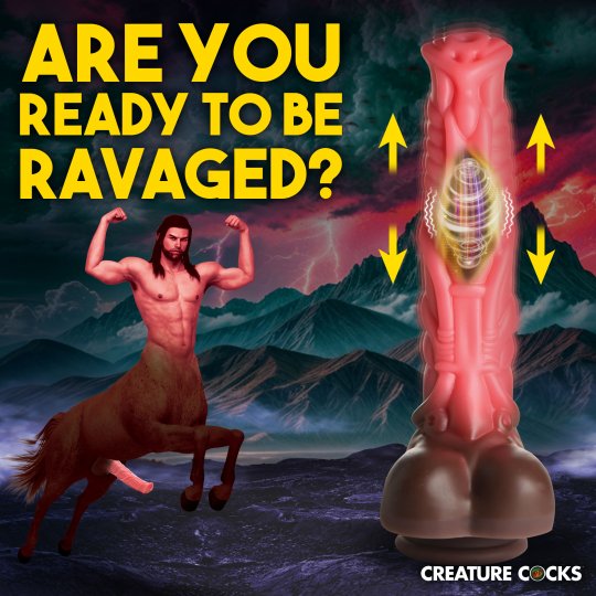 Creature Cocks Deluxe Centaur Thrusting & Vibrating Dildo