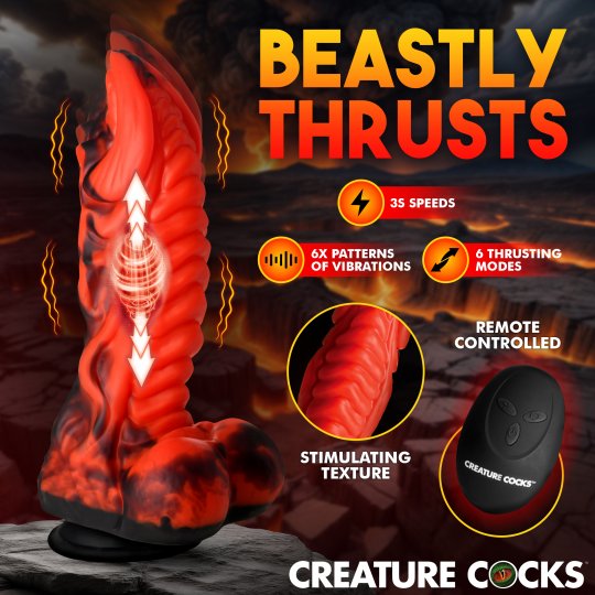 Creature Cocks Dragon Thrust Thrusting & Vibrating Dildo