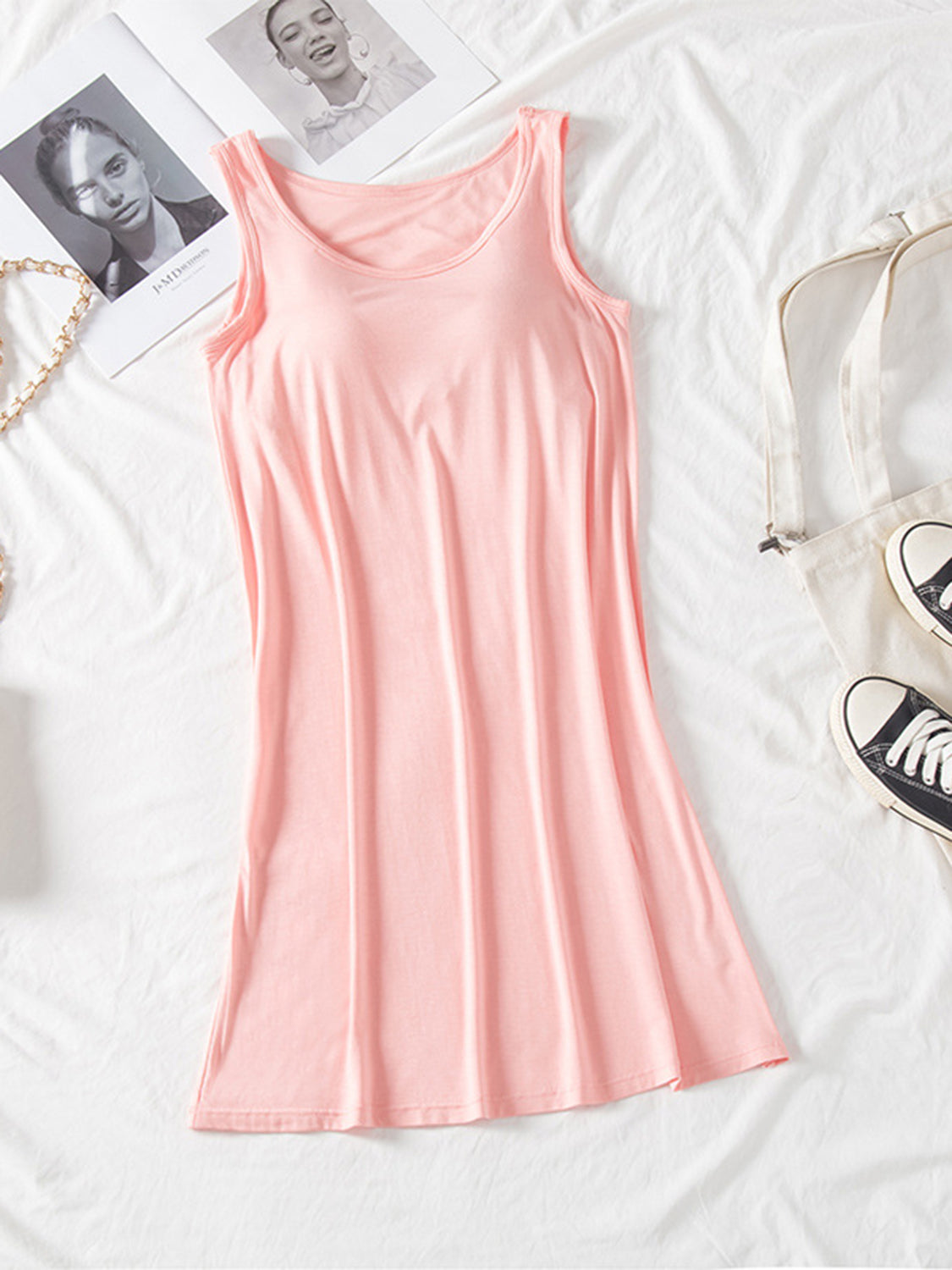 Breezy Tank Dress with Built-in Bra