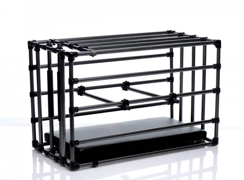 Master Series Kennel BDSM Puppy Cage with Padded Board