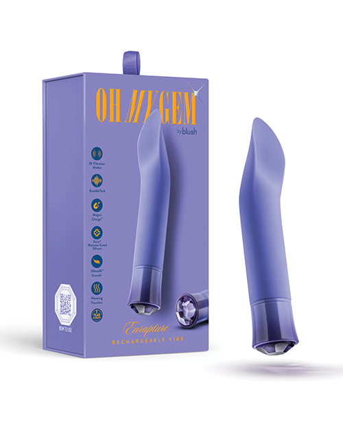 Blush Oh My Gem Enrapture Warming Tongue Tickler Vibe Tanzanite